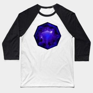 Octacore Blue and Purple Gemstone Baseball T-Shirt